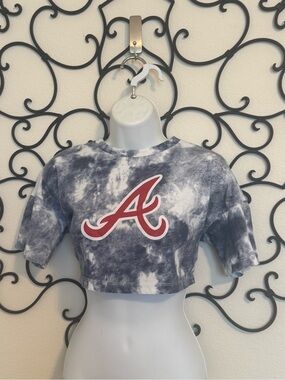 Tie-Dye Atlanta Braves Crop